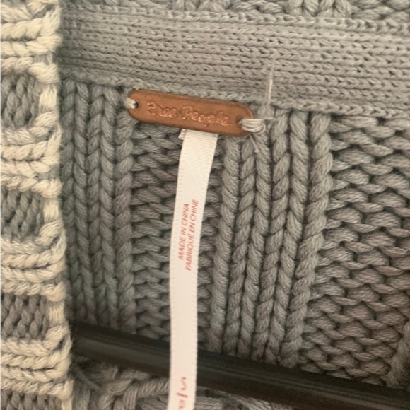 Free people Grey ribbed turtleneck sweater - Picture 6 of 6